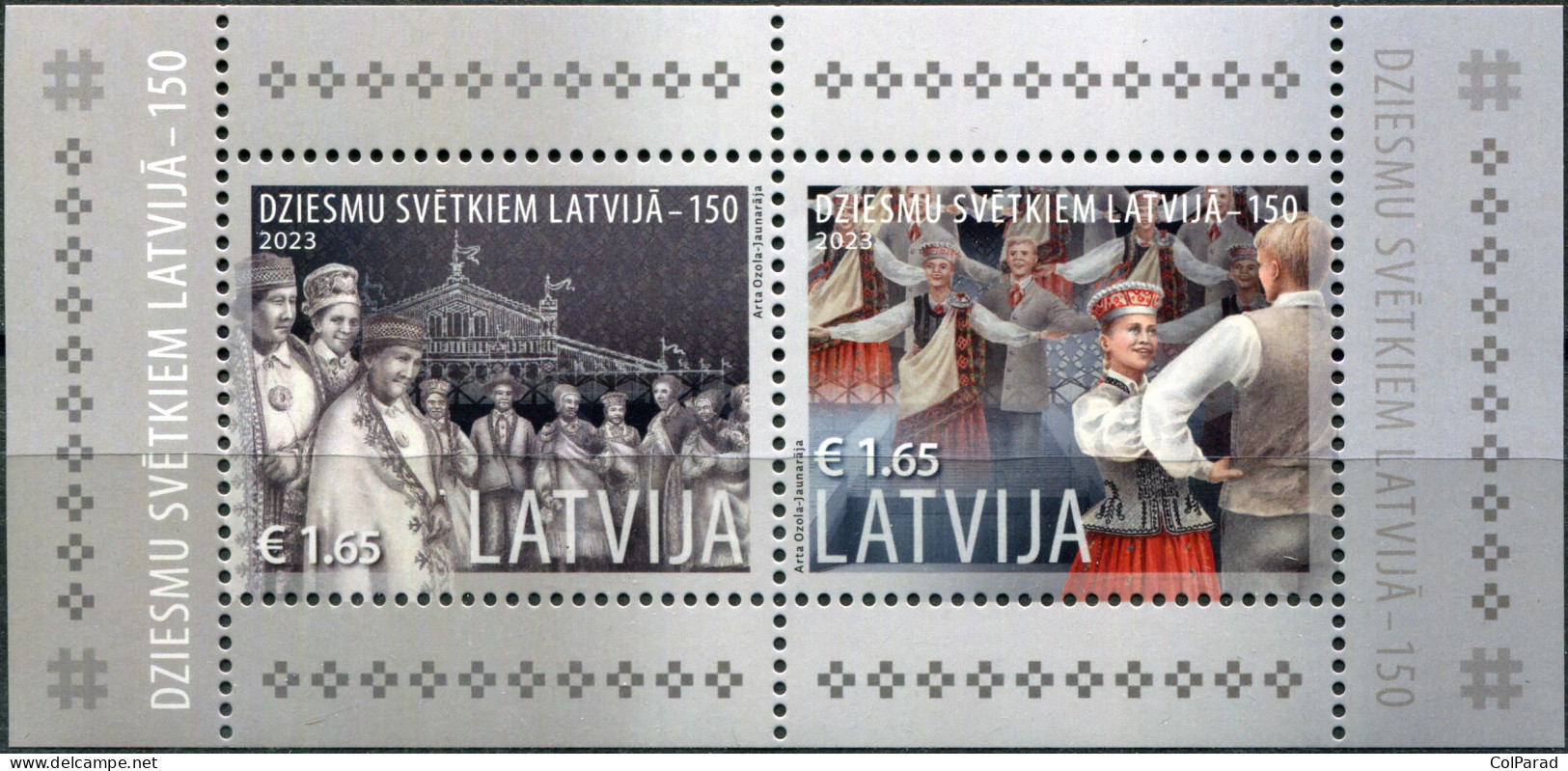 LATVIA - 2023 - S/S MNH ** - 150th Anniversary Of The Latvian Song Festival - Letonia