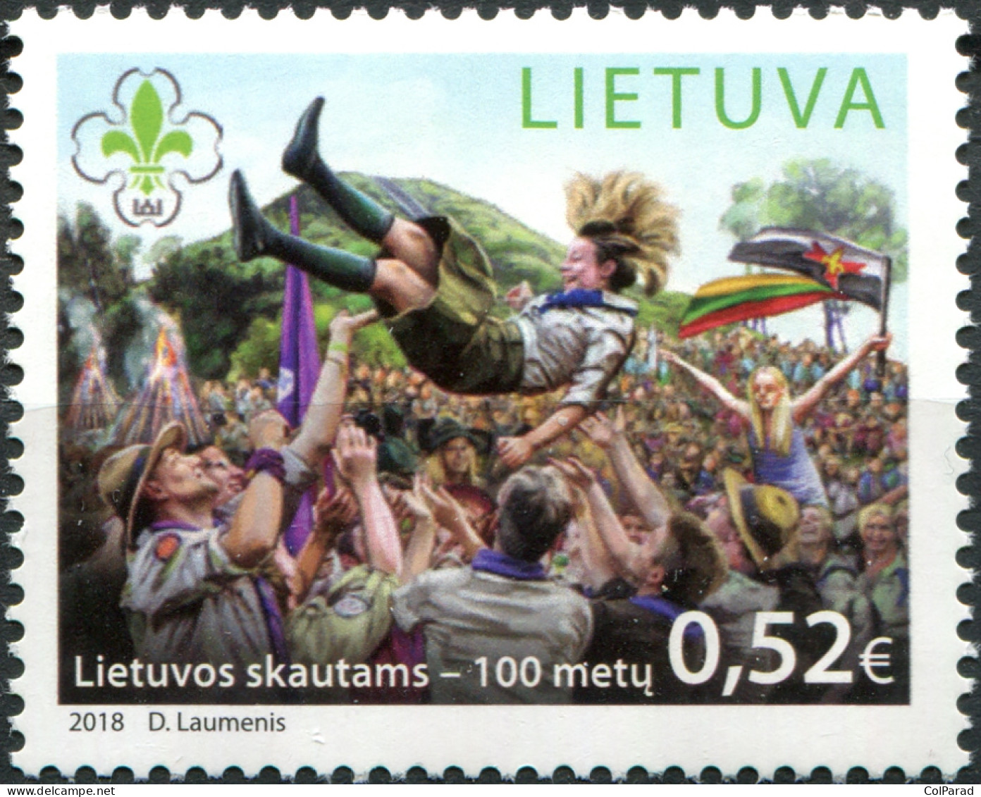 LITHUANIA - 2018 - STAMP MNH ** - Centenary Of The Scout Movement In Lithuania - Lithuania