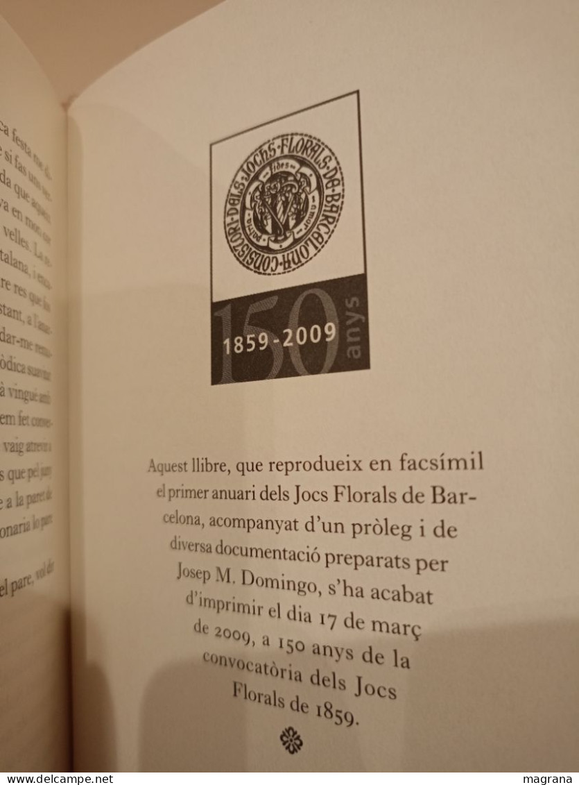 Jocs Florals de Barcelona en 1859. Edició Facsímil, documents i testimonis de Josep M. Domingo