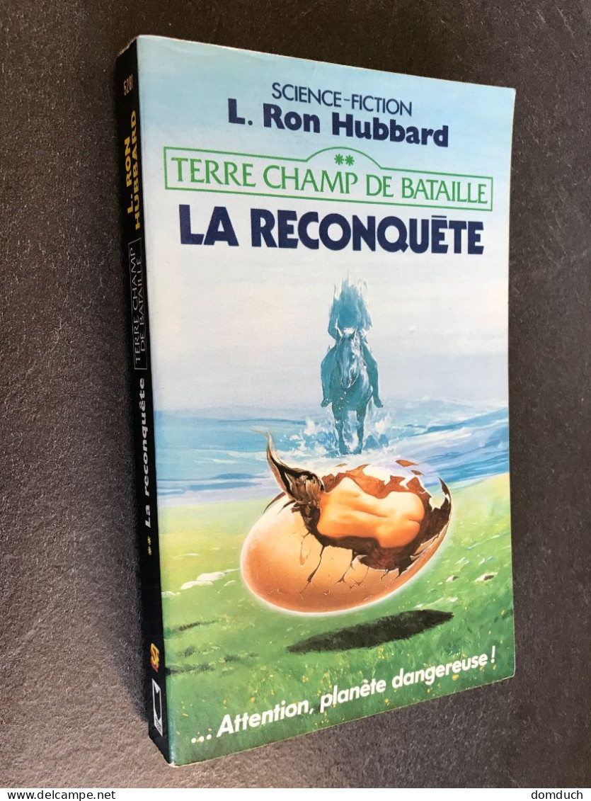 PRESSES POCKET  S. F. N° 5281   TERRE CHAMP DE BATAILLE 2   LA RECONQUÊTE    L. Ron Hubbard    1988 - Presses Pocket