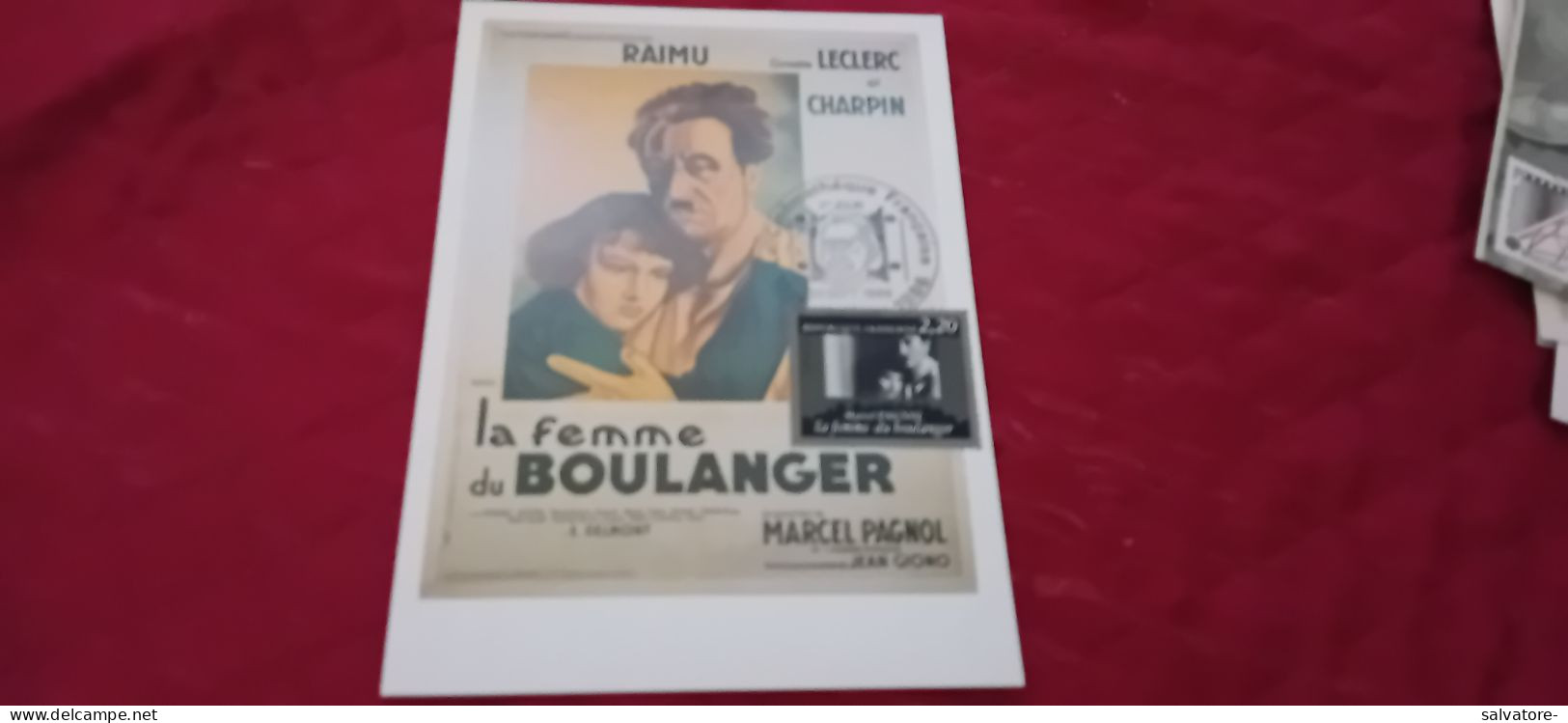 CARTOLINA  LA FEMME DÙ BOULANGER-  1986 - Publicité Cinématographique