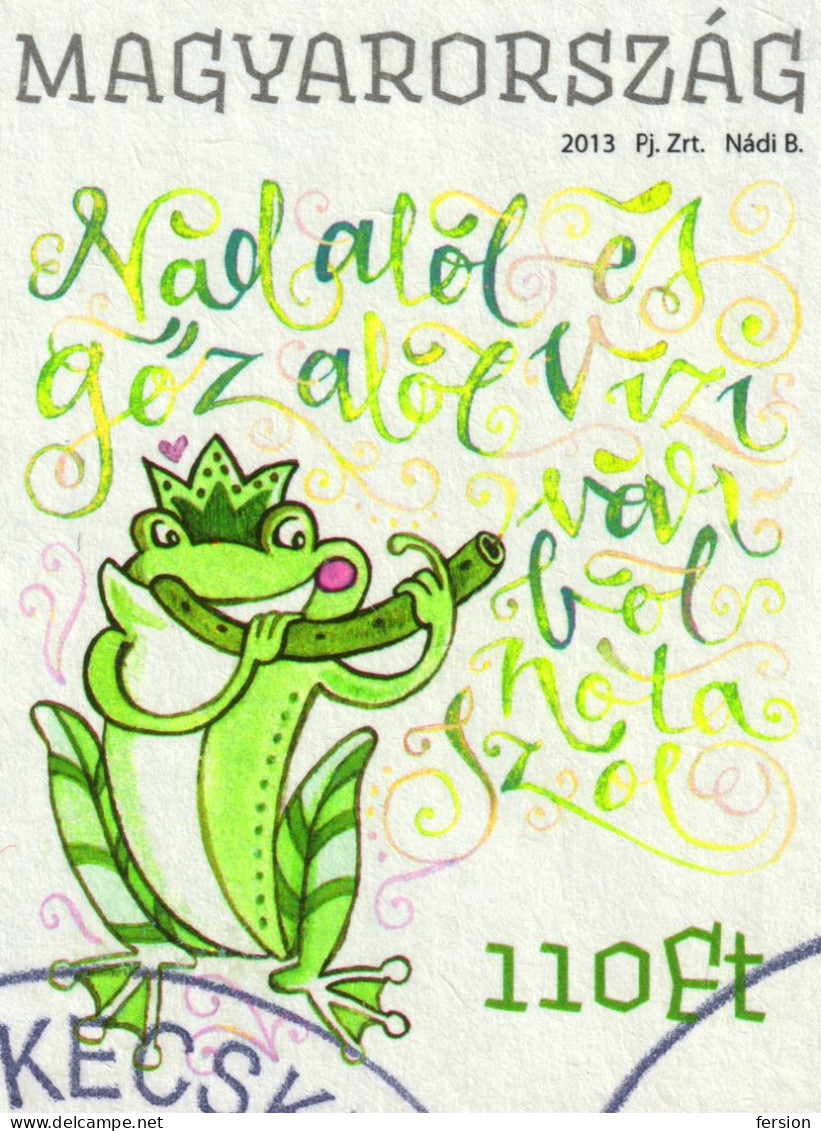 Frog / Ballerina / Castle Art WEÖRES SÁNDOR 100 Poet Writer Hungary 2013 Postmark KECSKEMÉT Mini Sheet YOUTH Additional - Used Stamps