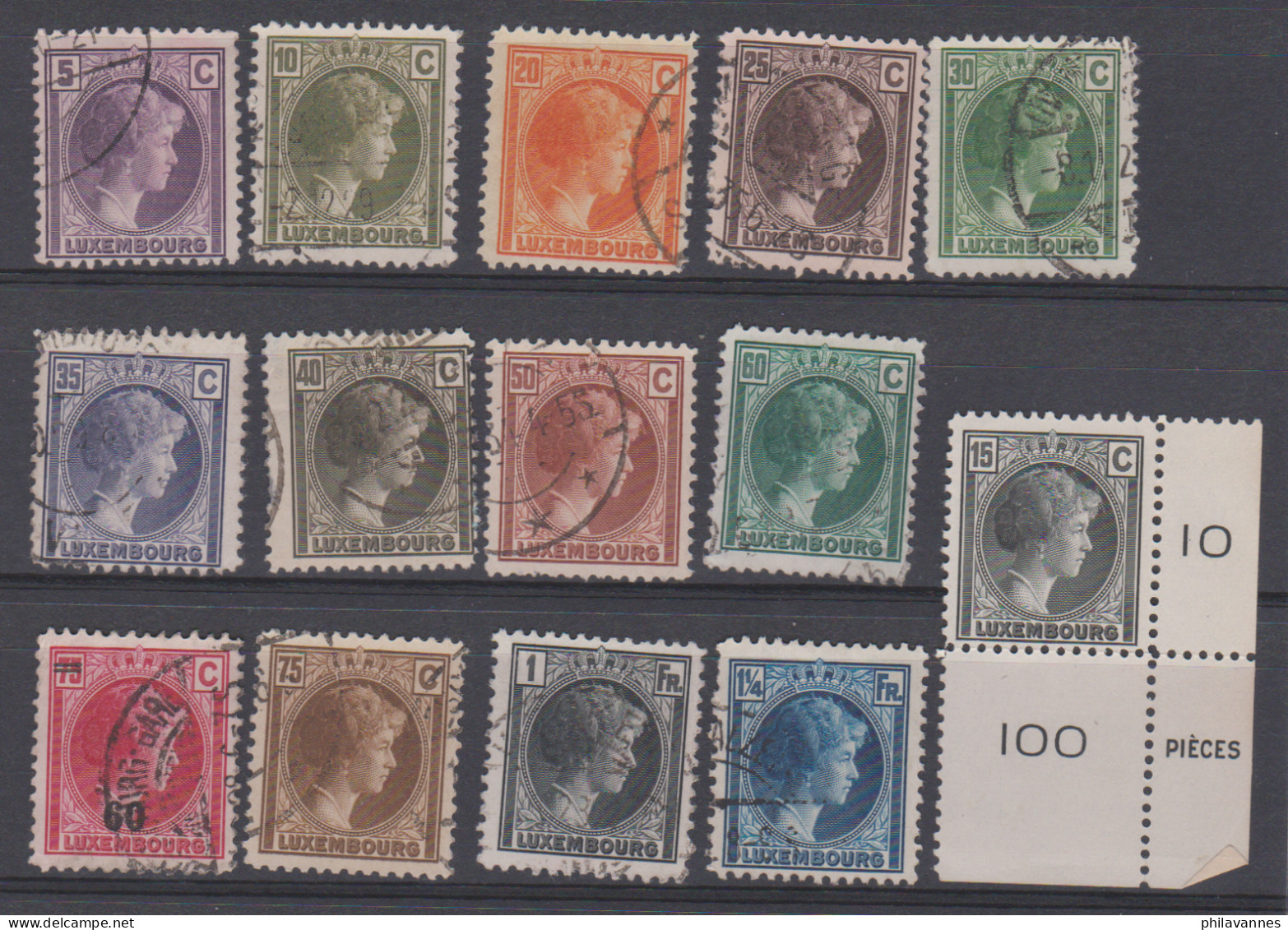 Luxembourg,n°164....180 ( Lux/ 3.1) - Used Stamps