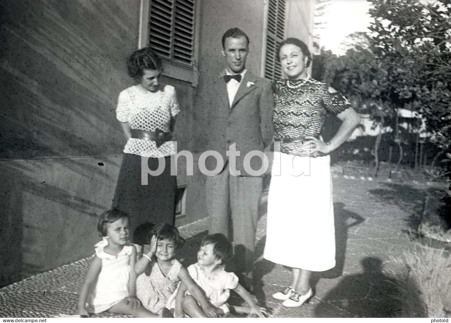 4 NEGATIVES SET CHILDREN FAMILY PORTUGAL ORIGINAL AMATEUR 60/90mm NEGATIVE NOT PHOTO FOTO - Unclassified