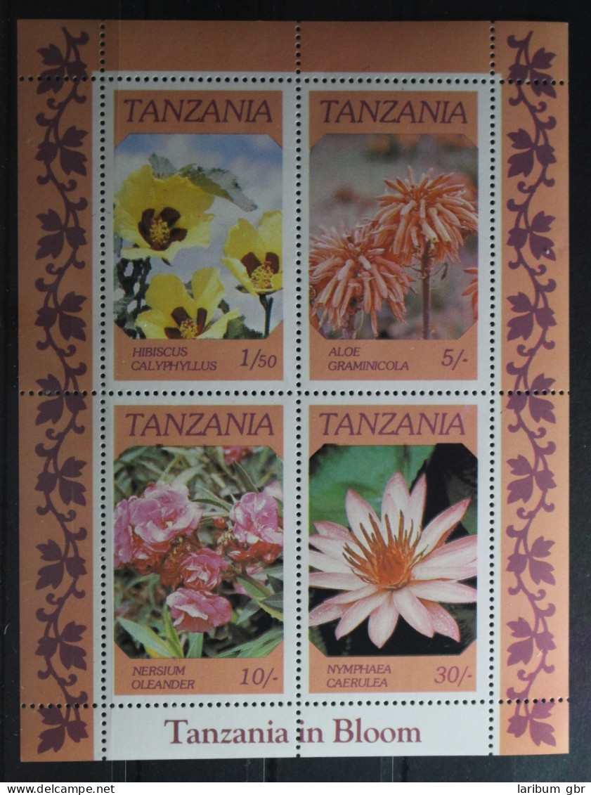 Tansania Block 64 Mit 391-394 Postfrisch #TQ348 - Tanzanie (1964-...)