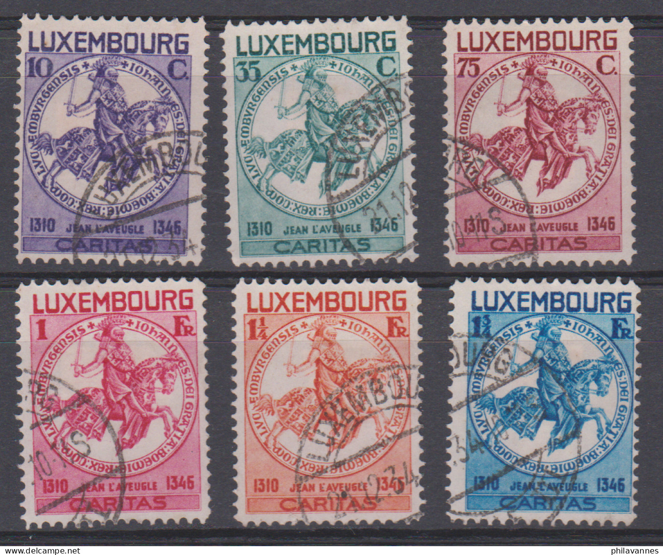 Luxembourg,n° 252 à 257, Superbe ( Lux/ 4.1) - Oblitérés