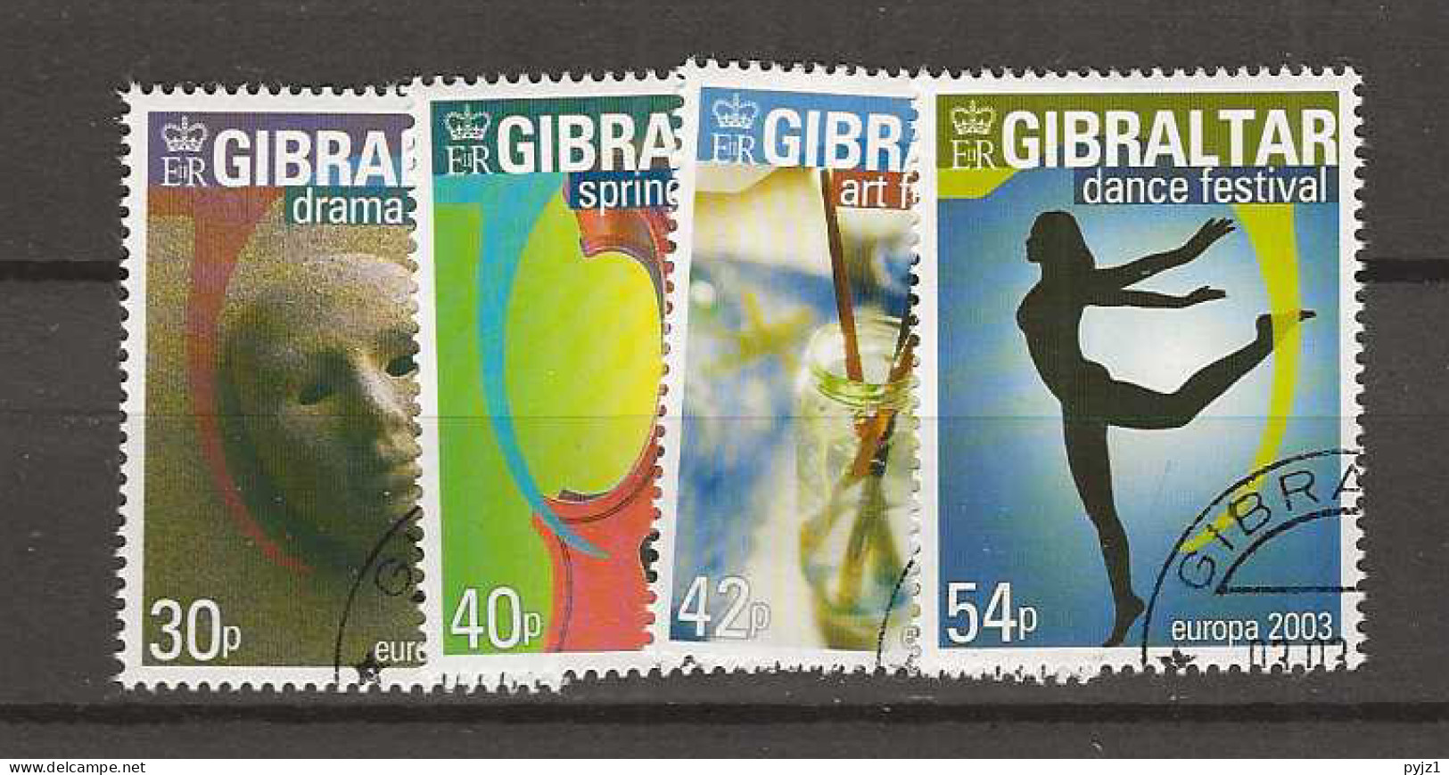 2003 USED Gibraltar Mi 1032-35 - Gibraltar