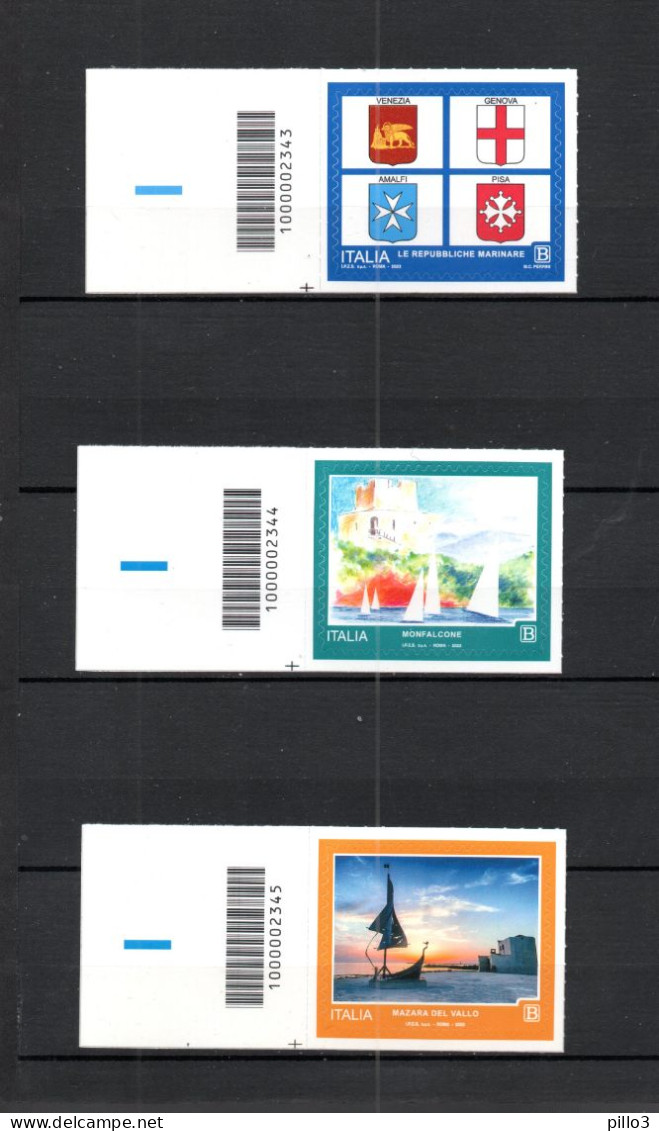 ITALIA :  Italia Del Mare - Codici A Barre -  5 Val.  MNH**  Del  11.7.2023 - Bar Codes