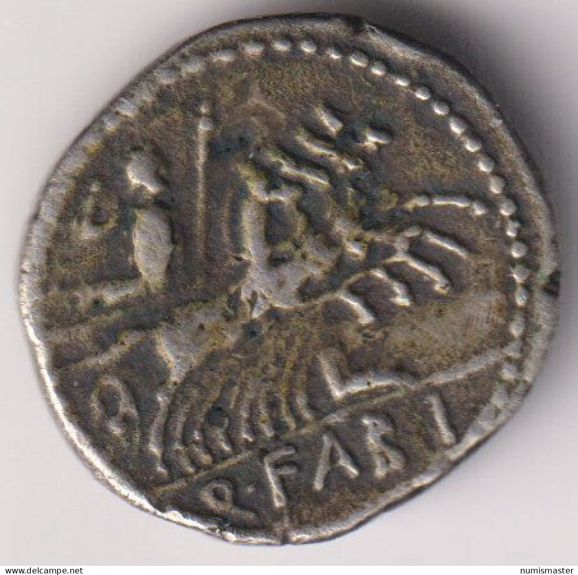 FABIUS LABEO , AR DENARIUS , 124 BC - Röm. Republik (-280 / -27)
