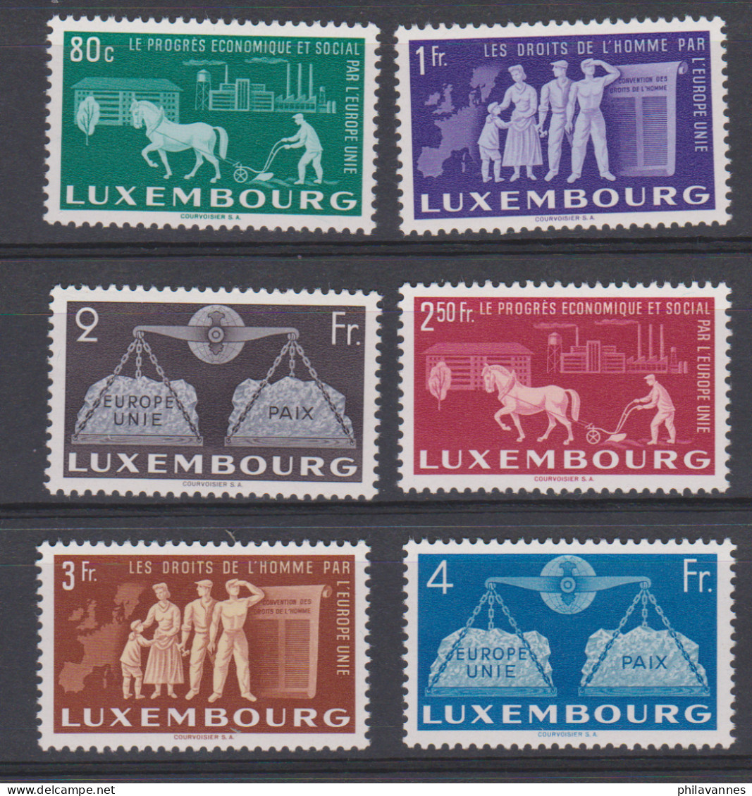 Luxembourg,n°443 à 452 * ( Lux/6.1) - Neufs