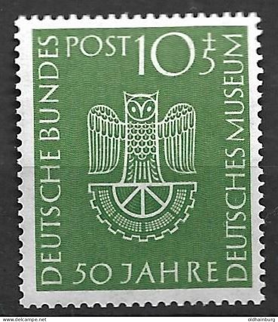 Bund 1953: Mi. 163 ** Deutsches Museum München (30.-) - Ungebraucht