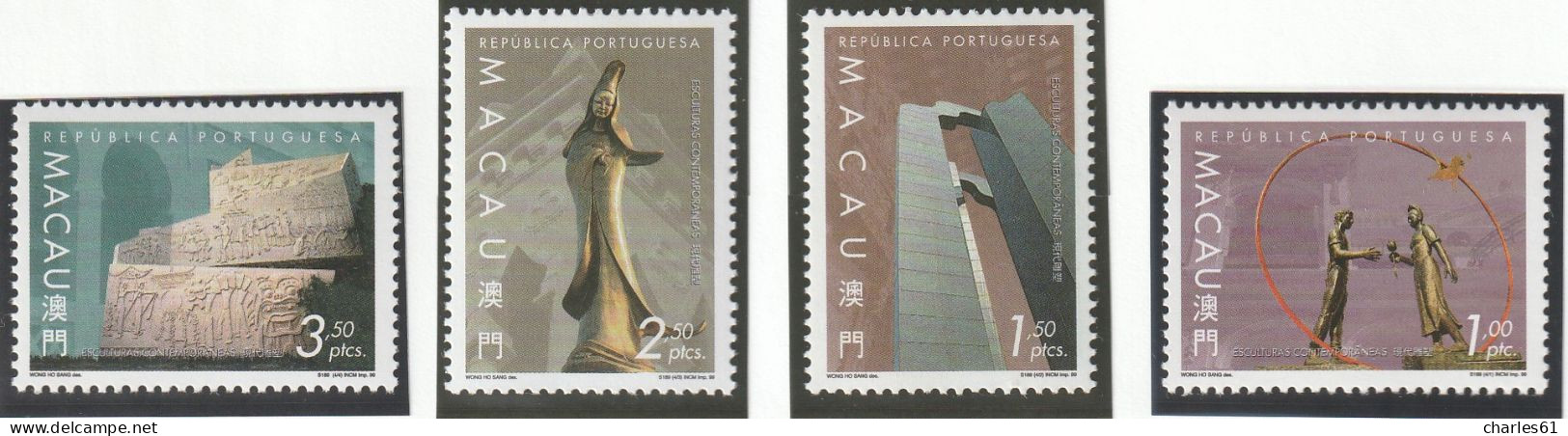 MACAO - N°973/6 ** (1999) Sculptures - Unused Stamps