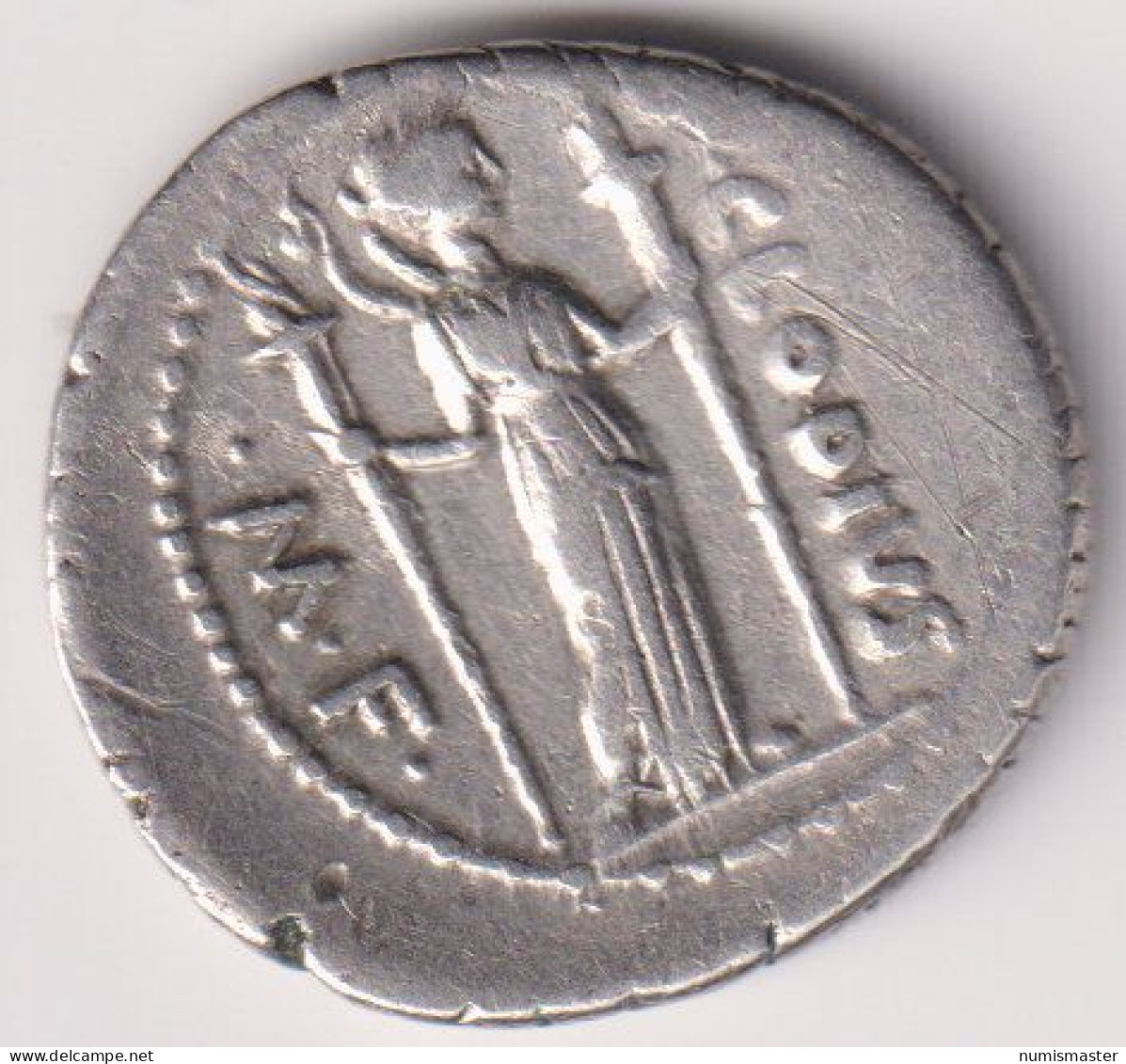 CLODIUS TURRINUS , DENARIUS, 42 BC - Republiek (280 BC Tot 27 BC)