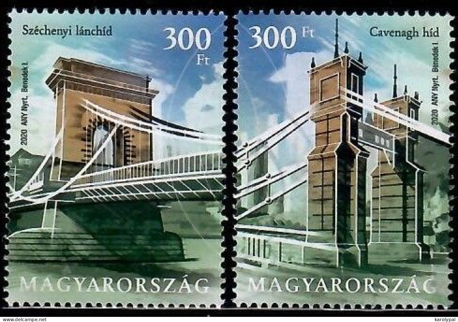 Hungary, 2020, Used, Joint Issue Hungary-Singapur  Mi..  Nr.6161-2, Timbu From The Block - Usado