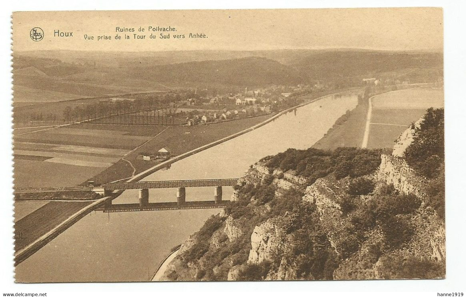 Houx Vue Prise De La Tour Du Sud Vers Anhée Namur Htje - Anhée