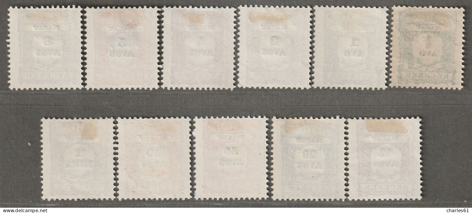 MACAO - TAXE N°1/11 Nsg (1904) - Postage Due
