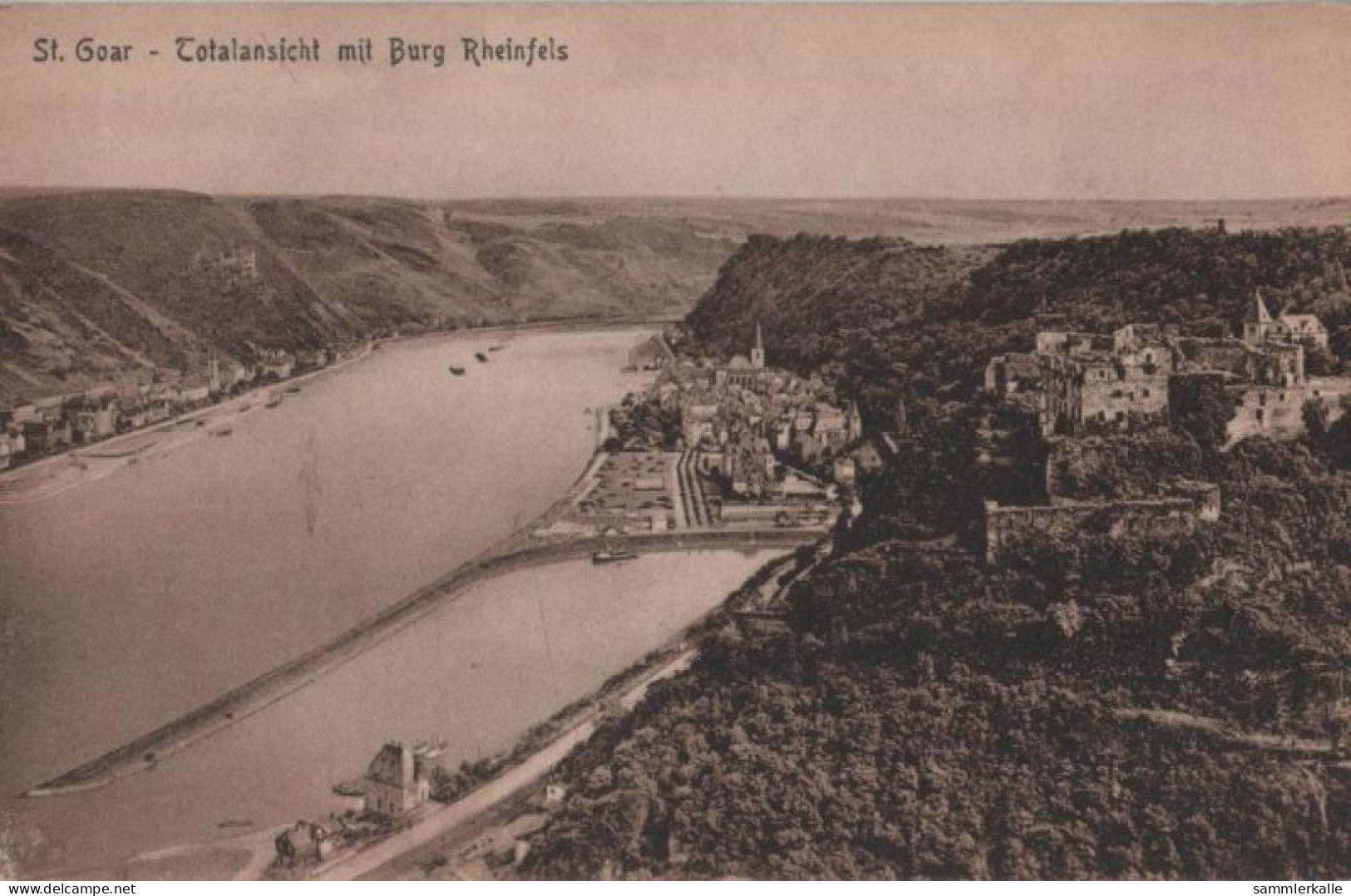 62149 - St. Goar - Totalansicht Mit Burg Rheinfels - Ca. 1935 - St. Goar