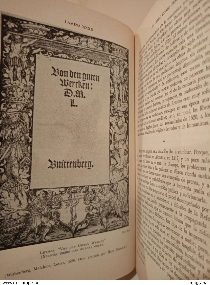 La Evolución de la Humanidad. La Aparición del libro. UTEHA. 70. L. Febrero y H. J. Martin. 1962. 439 pp.