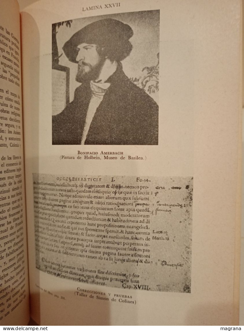 La Evolución de la Humanidad. La Aparición del libro. UTEHA. 70. L. Febrero y H. J. Martin. 1962. 439 pp.