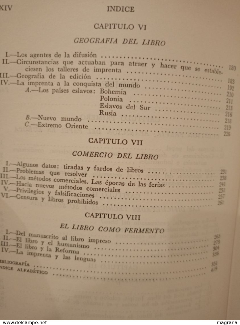 La Evolución de la Humanidad. La Aparición del libro. UTEHA. 70. L. Febrero y H. J. Martin. 1962. 439 pp.