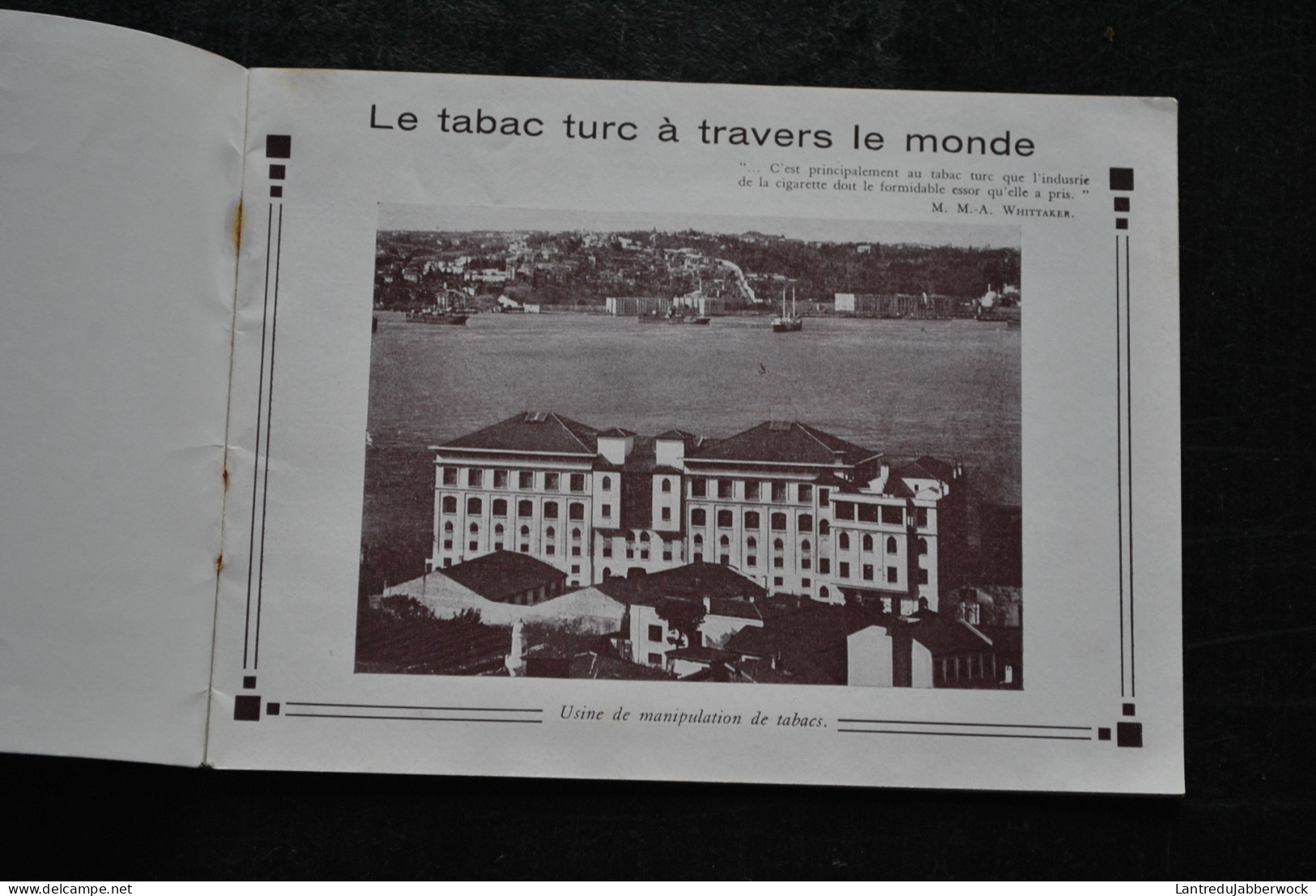 Le Tabac Turc à Travers Le Monde Livret Publicitaire 1940 1950 (16 X 12 Cm) 20 Pages Pub Publicité Samsun Chemsipacha - Documentos