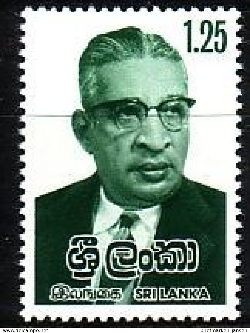 Sri Lanka Mi.Nr. 500 Premierminister Senanayake (1.25(R)) - Sri Lanka (Ceilán) (1948-...)