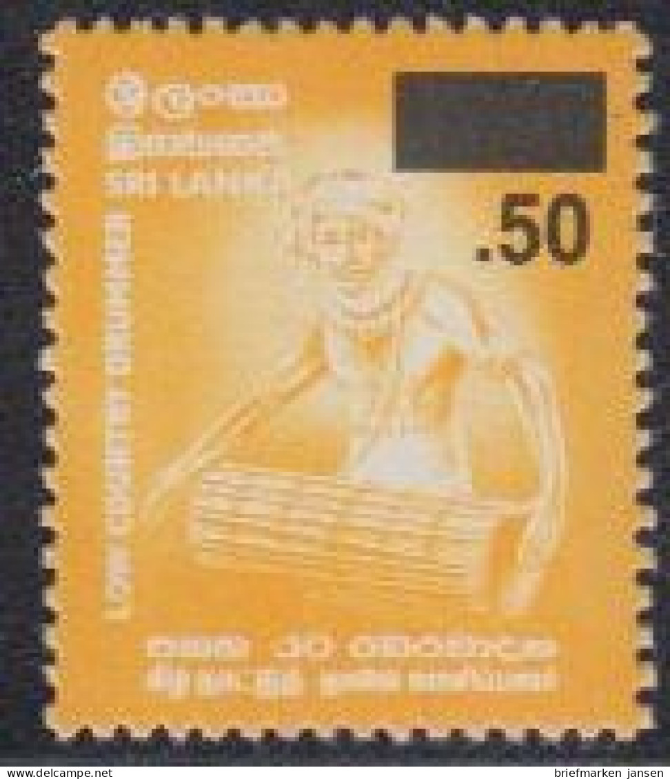 Sri Lanka Mi.Nr. 1372 Freim. Trommler, MiNr. 1317 Mit Aufdruck (.50 A.17,00) - Sri Lanka (Ceylon) (1948-...)
