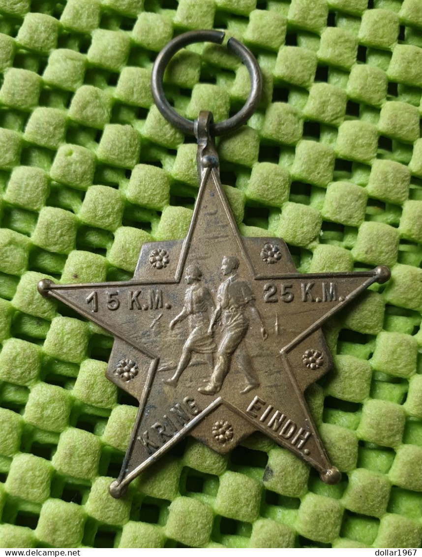 Medaille: 15 K.m. - 25 K.m. Kring Eindh. + 1950 (Eindhoven) . -  Original Foto  !!  Medallion  Dutch - Andere & Zonder Classificatie