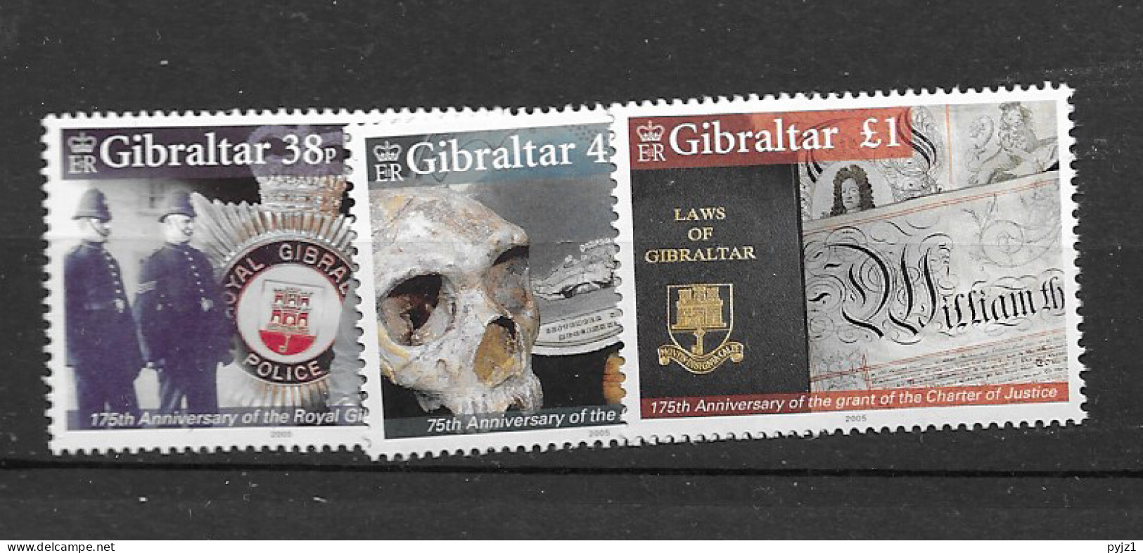 2005 MNH Gibraltar Mi 1130-32 Postfris** - Gibraltar