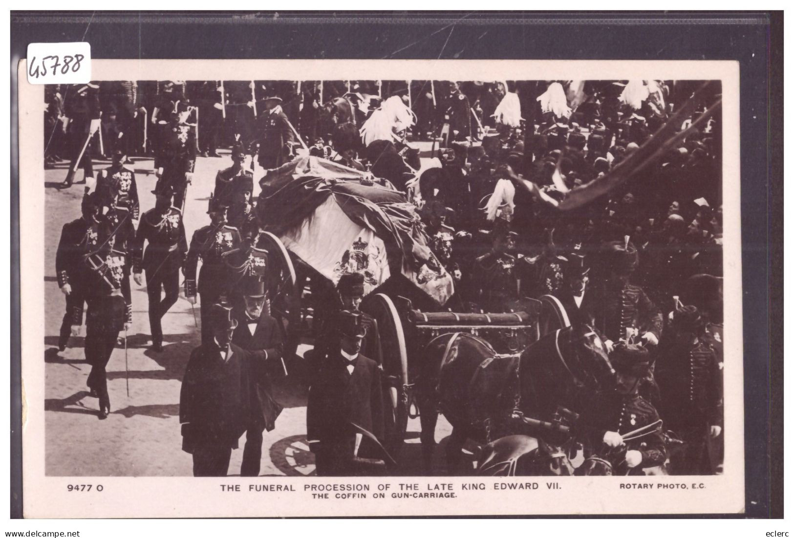 GRANDE BRETAGNE - THE FUNERAL PROCESSION OF THE LATE KING EDWARD VII - TB - Familles Royales