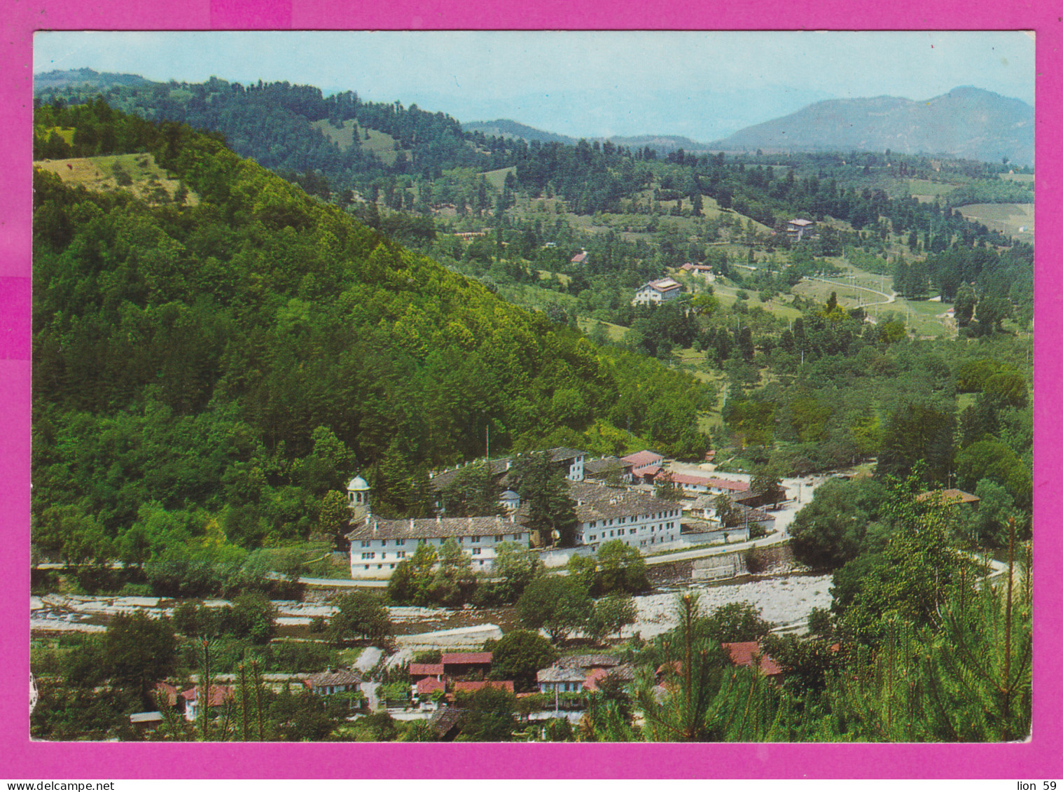 310042 / Bulgaria - Aerial View Troyan Monastery PC 1973 USED - 1 St.  Semiconductor Plant - Botevgrad , Bulgarie - Storia Postale