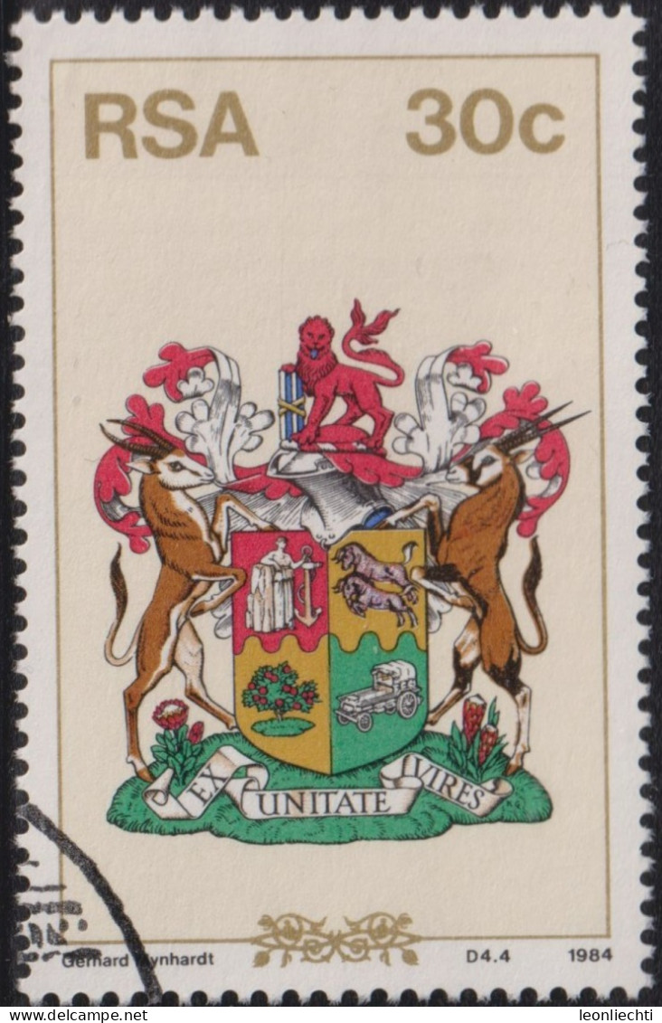 1984 Südafrika° Mi:ZA 658, Sn:ZA 641, Yt:ZA 572, Sg:ZA 569, SAC:ZA 574, Coat Of Arms - Used Stamps