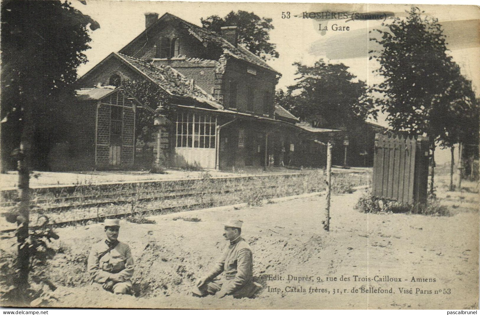 ROSIERES EN SANTERRE - LA GARE - Rosieres En Santerre