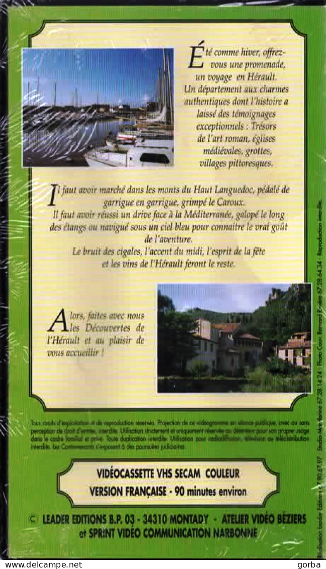 *Cassettes K7 VHS - Neuve - Découverte De L'Hérault - Documentales