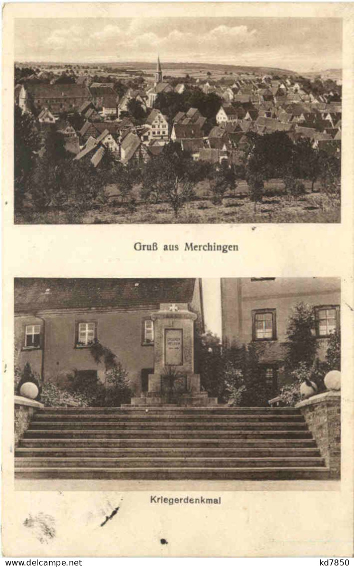 Gruss Aus Merchingen - Kriegerdenkmal - Mosbach