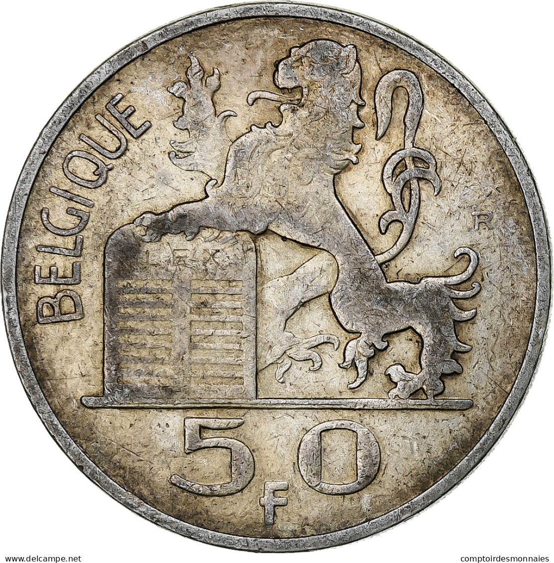 Belgique, Régence Prince Charles, 50 Francs, Mercure, 1948, Bruxelles, Argent - 50 Francs