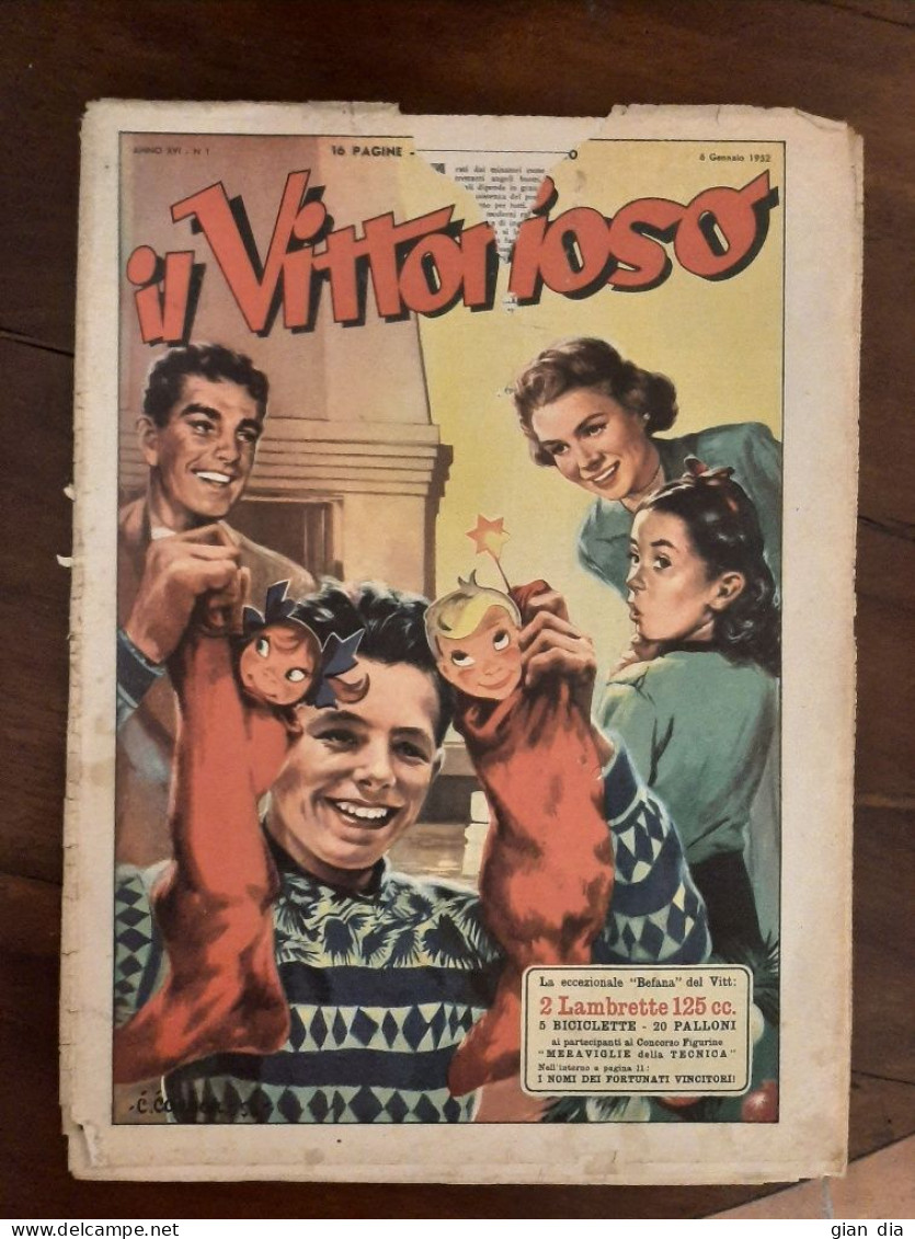 IL VITTORIOSO Ed.A.V.E. Mancolista RARI Annate 1952-1962.NON ACQUISTARE DIRETTAMENTE.