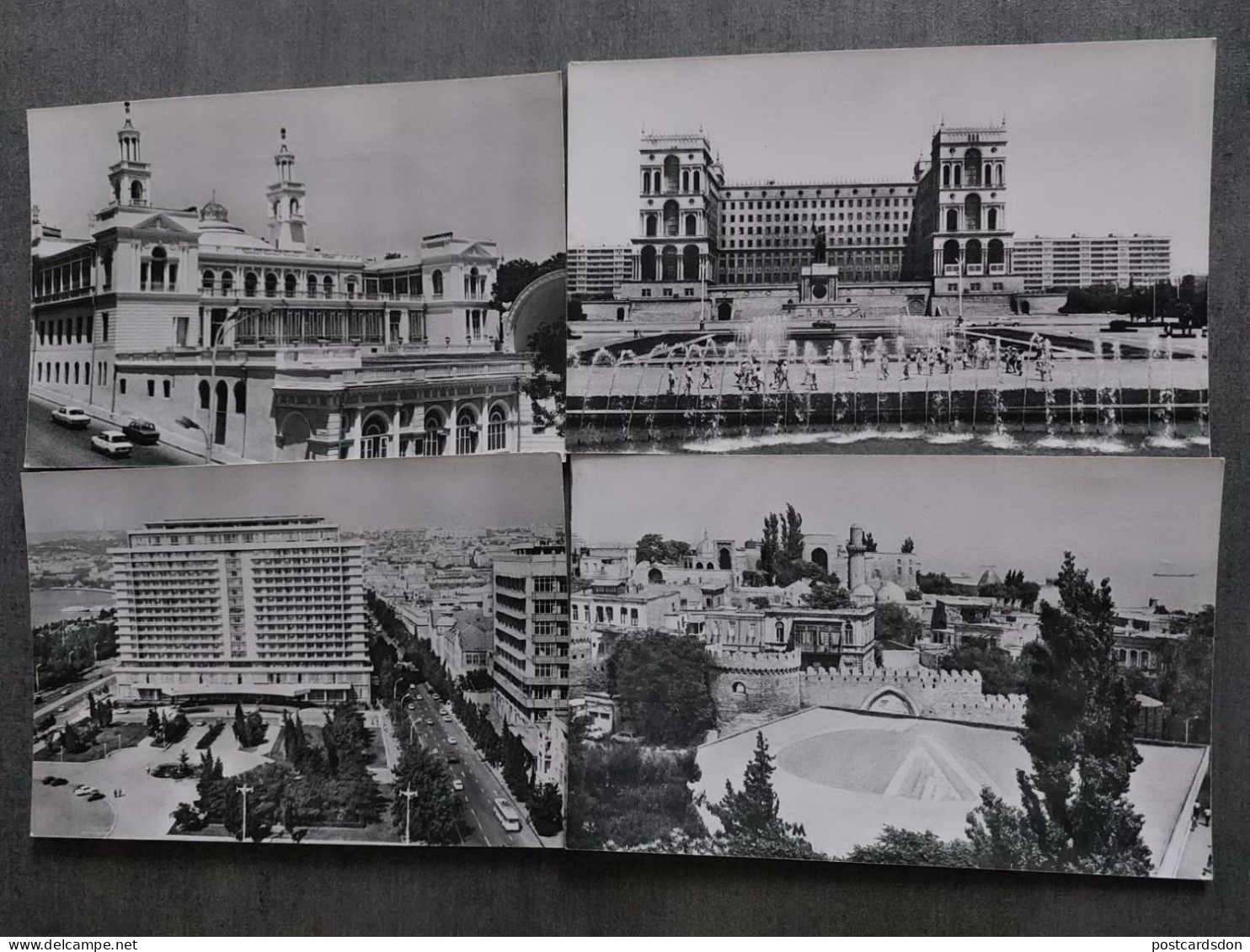 Azerbaijan. Baku  Capital - Stalin Style - Soviet Architecture- 9 PCs Lot.  - Old Pc 1979 - Aserbaidschan