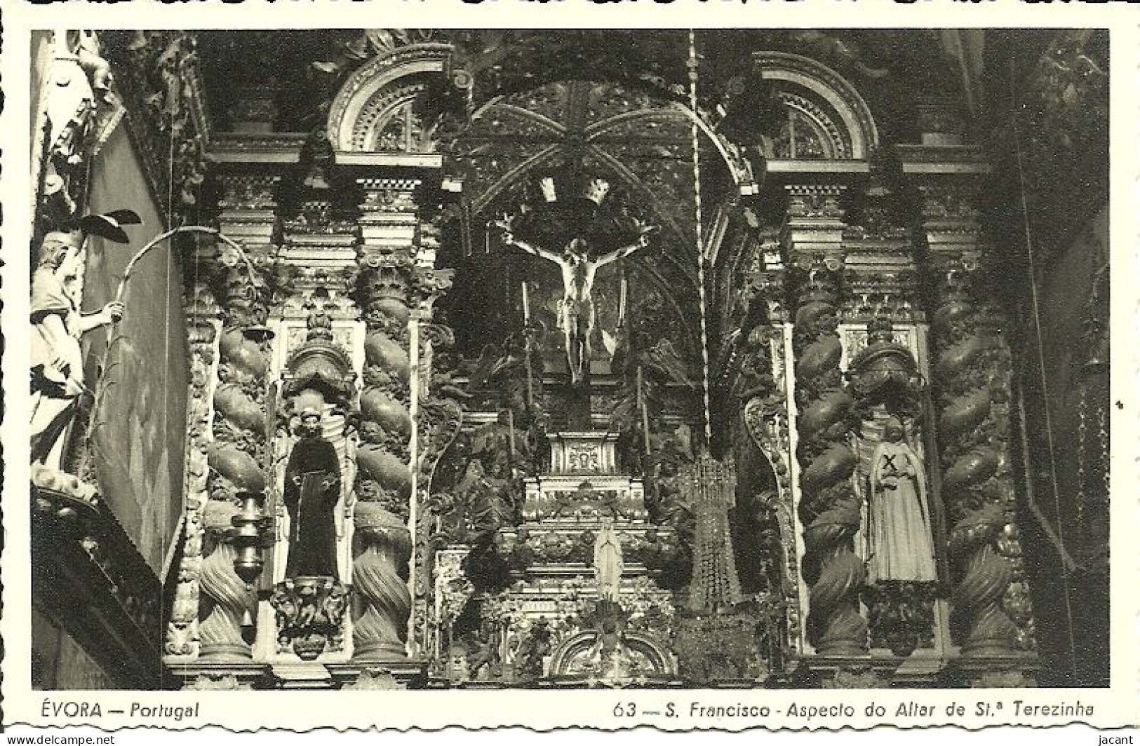 Portugal - Evora - S. Francisco - Aspecto Do Altar De Sta Terezinha - Evora