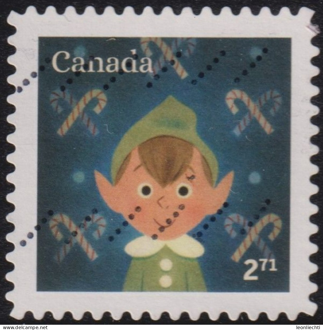 2021 Kanada ° Mi:CA 3898, Sn:CA 3312, Yt:CA 3784, Sg:CA 3594, Elf, Christmas (2021), Holiday Characters - Gebruikt