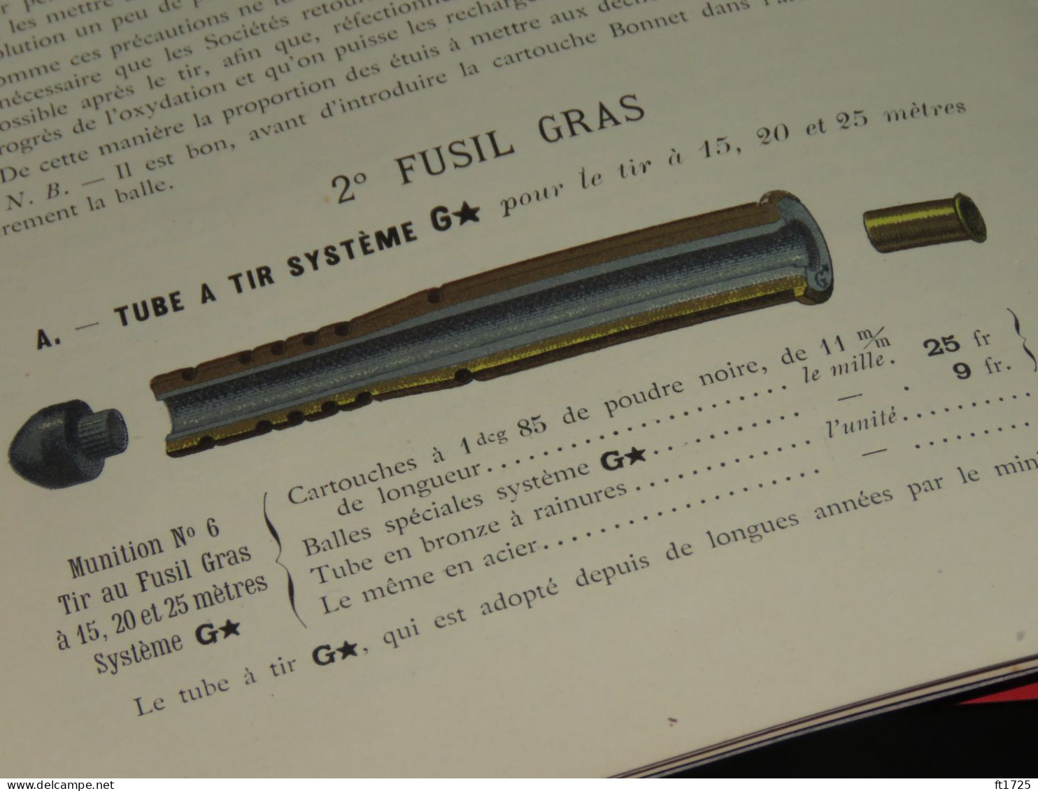 SUPERBE CATALOGUE DE MUNITIONS 1907 !!!