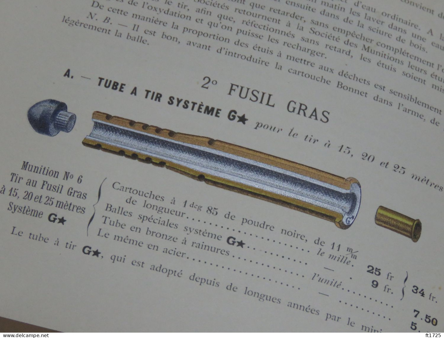 SUPERBE CATALOGUE DE MUNITIONS 1907 !!!