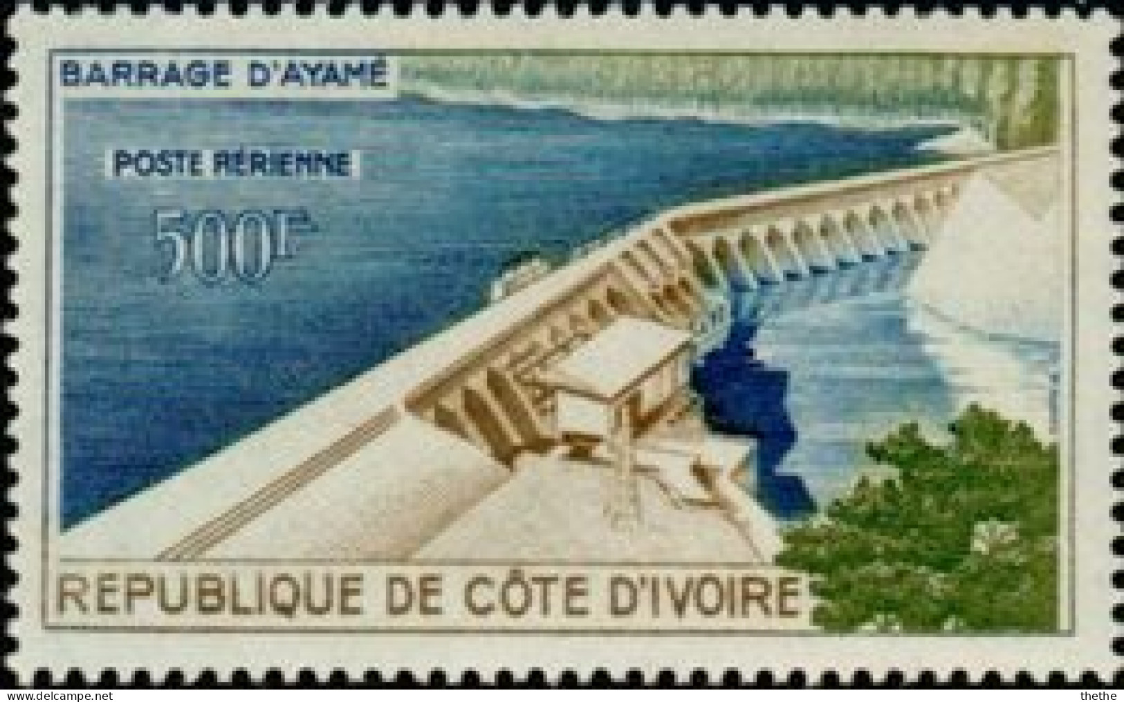 COTE D'IVOIRE - Barrage D'Ayamé - Ivoorkust (1960-...)