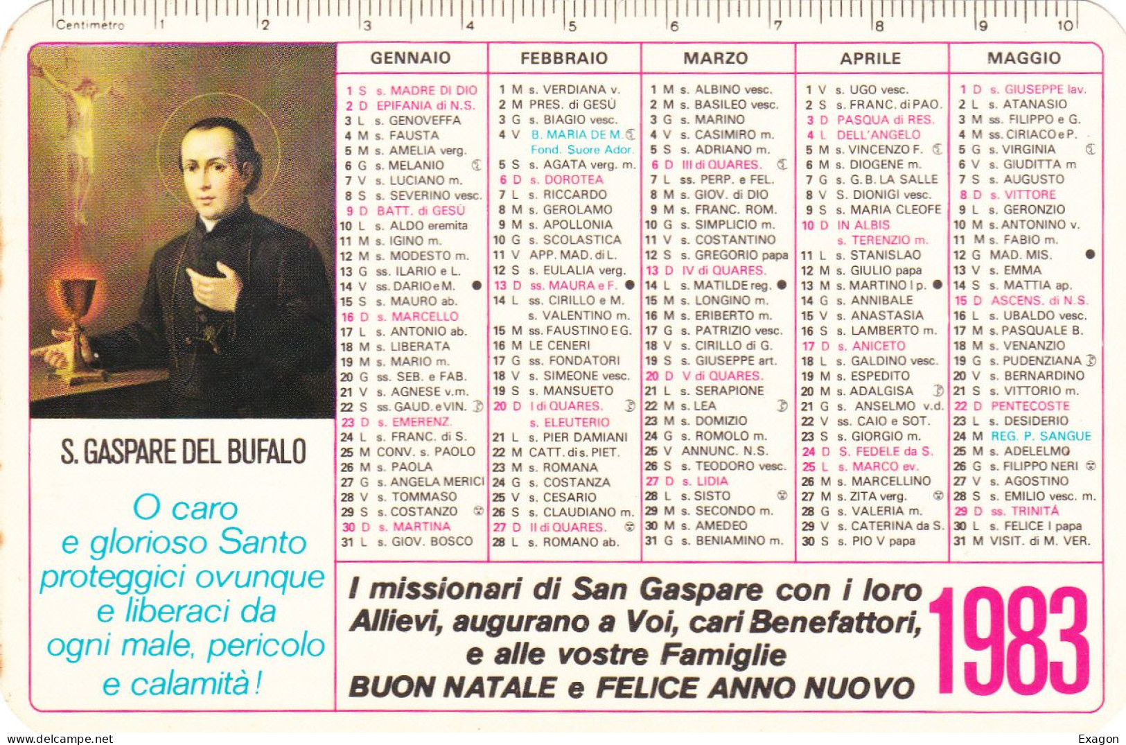 LOTTO  Di  4  SEMESTRINI   Tascabili - San Gaspare Del Bufalo -  Anni  1976 , 1978, 1980, 1983. Stock 107 - Tamaño Grande : 1971-80