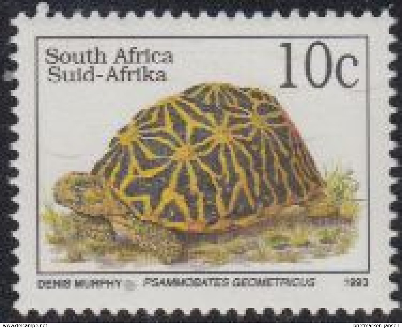 Südafrika Mi.Nr. 893IA Freim.Bedrohte Tiere, Schildkröte (10) - Altri & Non Classificati