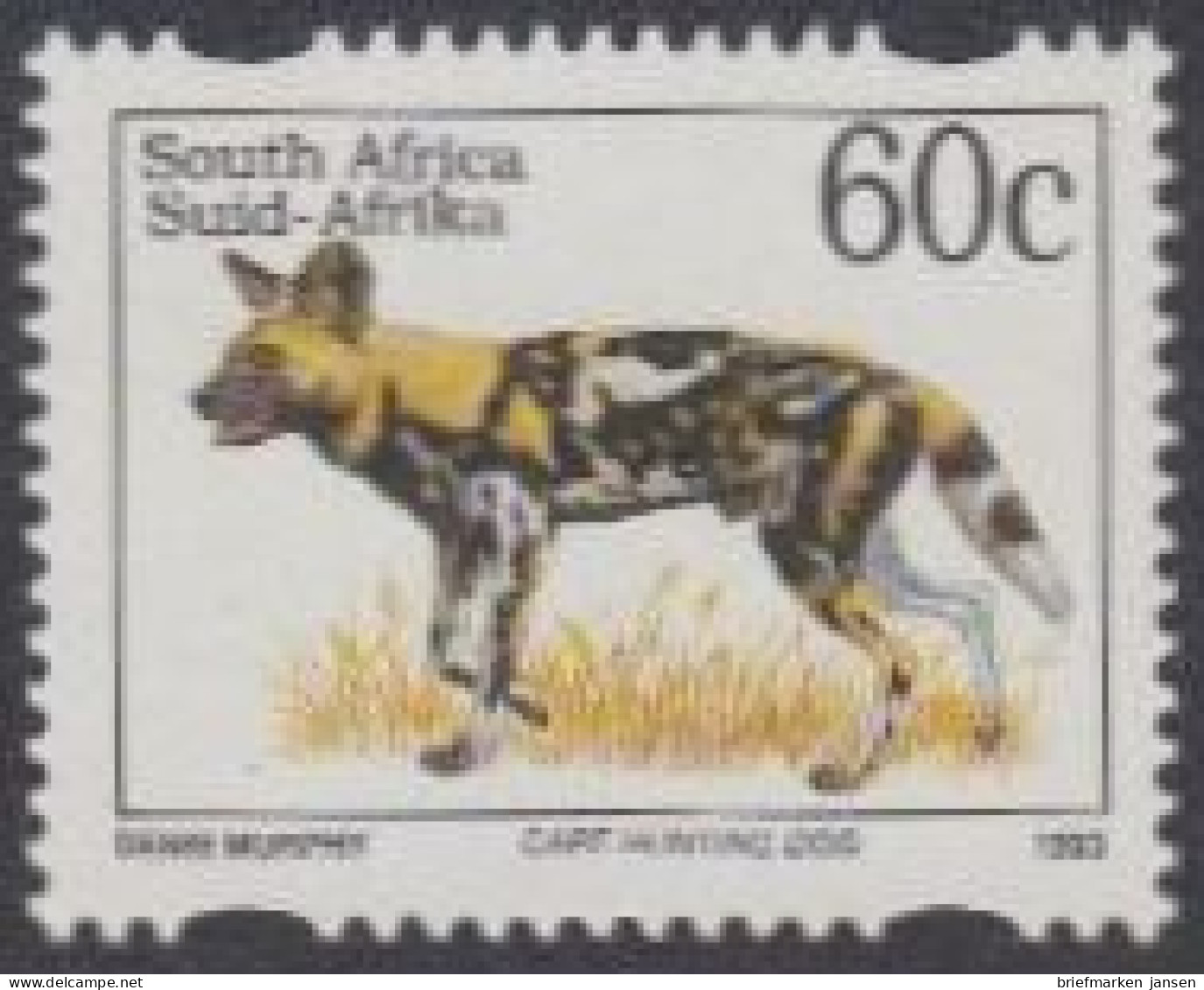 Südafrika Mi.Nr. 899IIAS Freim.Bedrohte Tiere, Hyänenhund (60) - Altri & Non Classificati