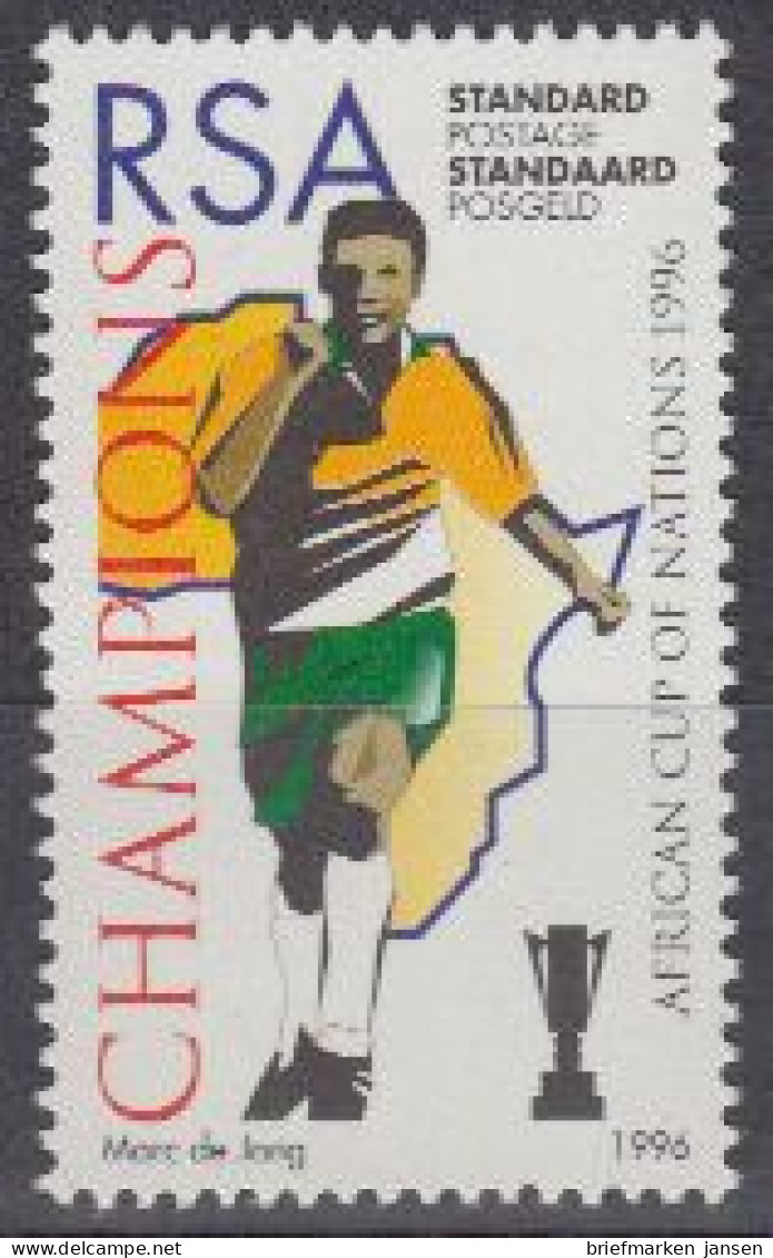 Südafrika Mi.Nr. 991I Gewinn Des Fußball-Afrika-Cups 1996, Fehlender Ball (-) - Other & Unclassified
