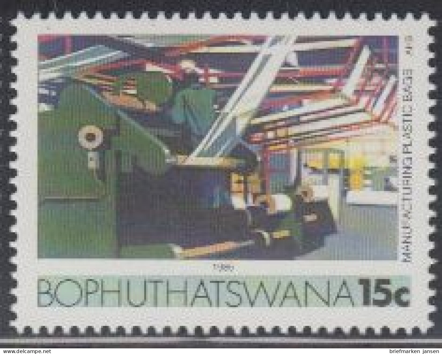 Südafrika - Bophuthatswana Mi.Nr. 158x Freim. Kunststoffindustrie (15) - Andere & Zonder Classificatie