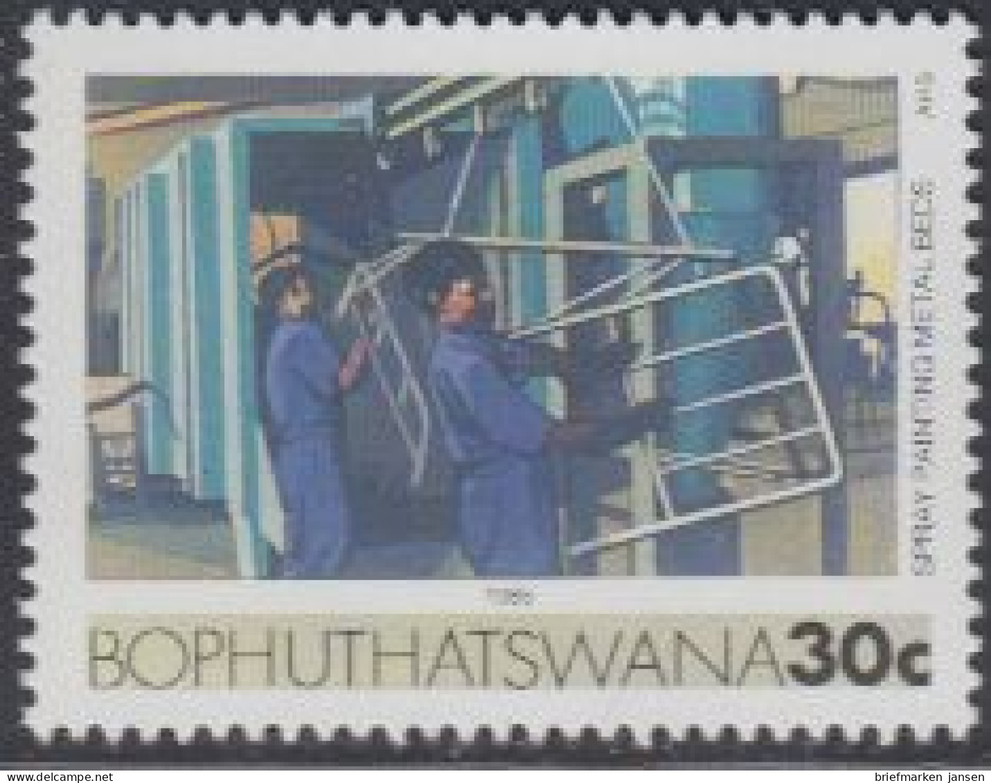Südafrika - Bophuthatswana Mi.Nr. 161x Freim. Möbelindustrie (30) - Autres & Non Classés