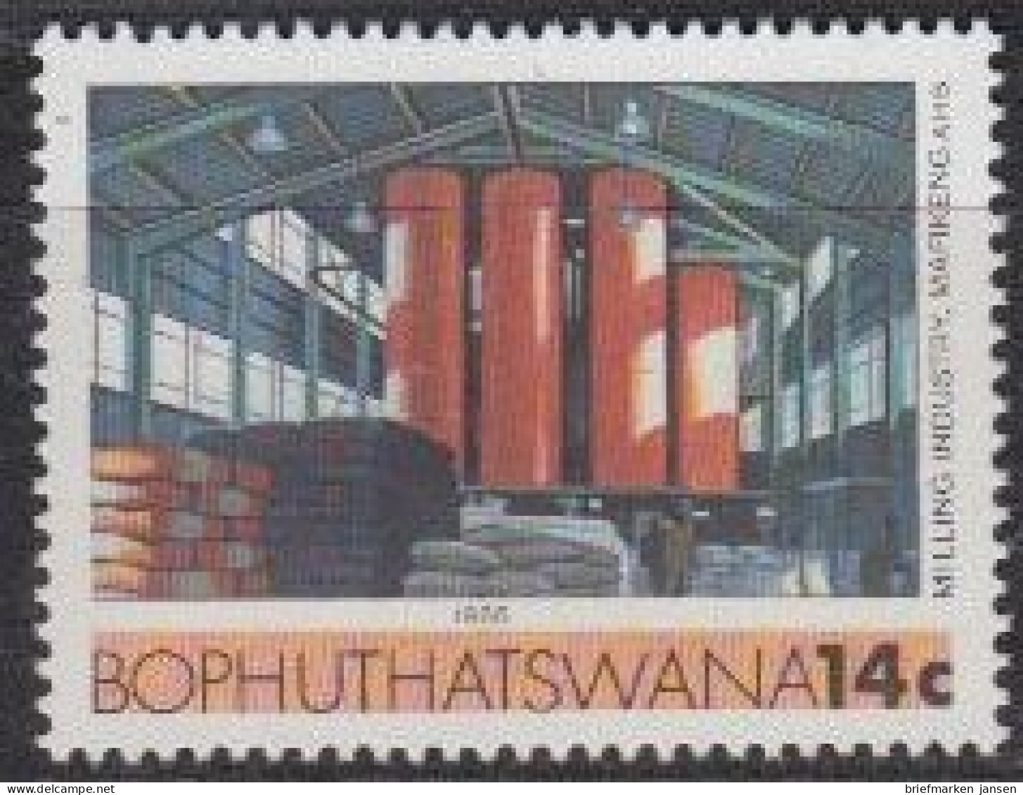 Südafrika - Bophuthatswana Mi.Nr. 169 Freim. Getreidemühle (14) - Other & Unclassified